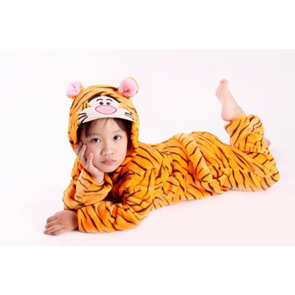 Mixed batch autumn and winter flannel adult cartoon conjoined animal pajamas tigers home clothes toilet thickened wholesale