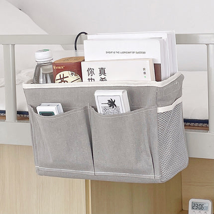 Bedside Storage Hanging Bag Dormitory Upper Bed Bedside Storage Rack College Students' Female Dormitory Bed Mobile Phone Hanging Basket Fabric Bag