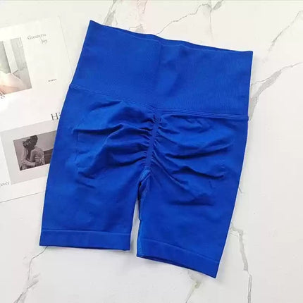 High-Waisted Summer Women's Elastic Slimming Yoga Shorts Quick-Dry Running Shorts Fitness Shorts
