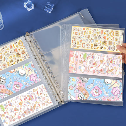 B5 Binder 26-hole Large Capacity PP Frosted Transparent Folder Tape Loose-leaf Booklet Core Shell Folder