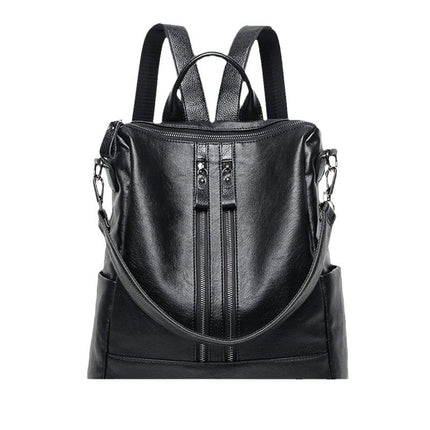 [Soft leather texture] Guangzhou bag backpack women's 2025 new Korean-style large-capacity college-style mummy backpack