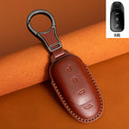 Type a [dark brown] metal buckle