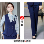 Colored blue waistcoat trousers / S