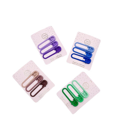 Children's front bangs clip headdress matte gradient hair clip girl heart student side clip hollow cute clip