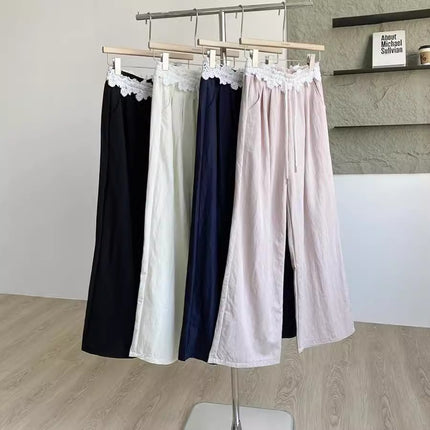 This Year's Popular Pants~ Lace Wide-Leg Pants for Women 2025 New Spring Straight Loose Yamamoto Pants