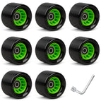 6242 black and green wire wheel 90a (including bearings) 8 pieces + wrench