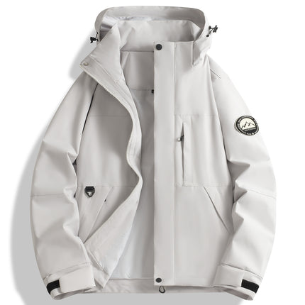 New Hot-Selling Single-Layer Jacket for Men and Women, 2025 New High-Quality Warm Outdoor Waterproof and Windproof Hooded Jacket