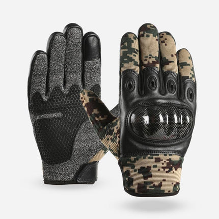 Motorcycle Riding Gloves, Level 5 Cut-Resistant, Men's Full-Finger Outdoor Sports Climbing Non-Slip Special Forces Training Tactics