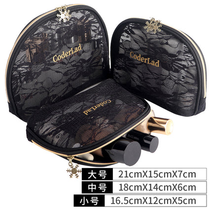 Mesh cosmetic bag suit portable mini South Korea travel cute storage simple wash storage cosmetic bag