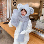 Adult mickey three-piece set [grey]