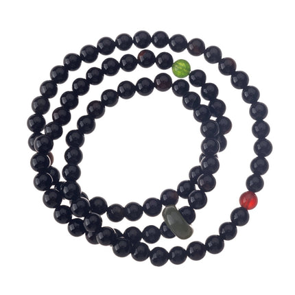 Live-Stream Popular Crystal Bracelets, Natural Black Agate Beaded Bracelets, Hetian Jade Running Ring Design Bracelets Wholesale