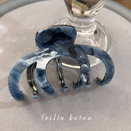 New popular acetate metal hair clip women's large hairpin hair volume large hair grip headdress light luxury high-end design hair accessories