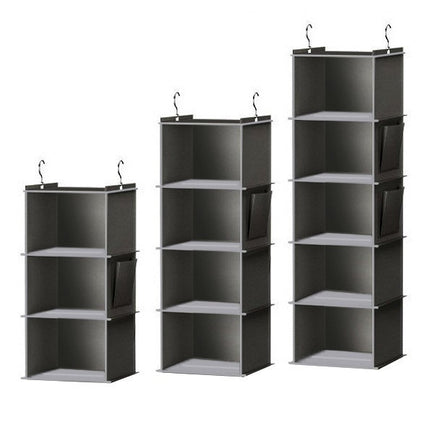 Bamboo wardrobe storage hanging bag multi-functional washable folding clothing storage organizing bag hanging storage hanging bag