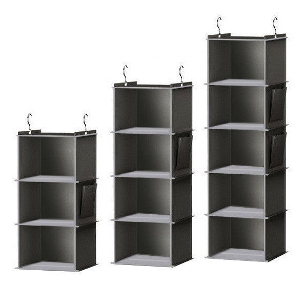 Bamboo wardrobe storage hanging bag multi-functional washable folding clothing storage organizing bag hanging storage hanging bag