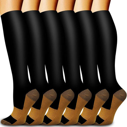 32 6 pairs of Amazon cross-border compression socks suit stockings sports running fitness compression socks calf socks