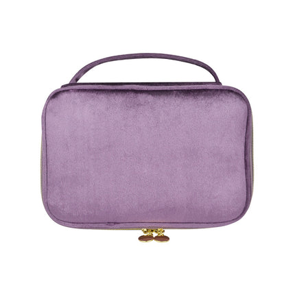 Cross-border fashion flannel cosmetic case large capacity high sense multi-functional convenient portable cosmetic case a batch