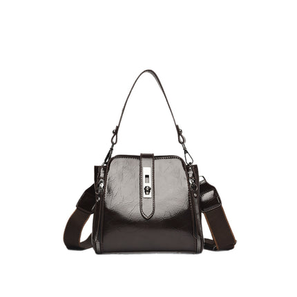Cross-Border Light Luxury Bags for Women 2025 New Fashionable and Atmospheric Bucket Bags, Versatile, Simple and Western-Style Single Shoulder Cross-Body Bags