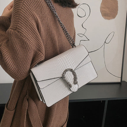Cross-border Chain Dionyor Bag Internet Popular PU Shoulder Crossbody Women's Bag Bags Fashionable Trendy Simple Western Style Small Square Bag