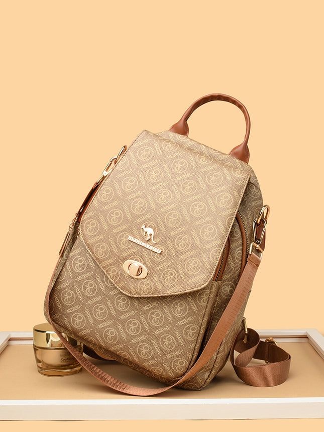 Fashion Printed Backpack Women's 2025 New Large Capacity Casual Travel Bag Simple Lightweight Women's Backpack