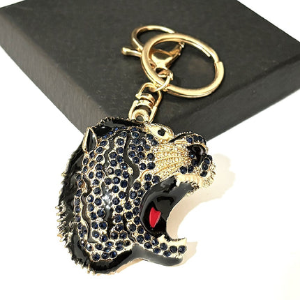 [Clearance specials] Cross-border European and American alloy diamond-encrusted cute animal keychain car pendant bag pendant