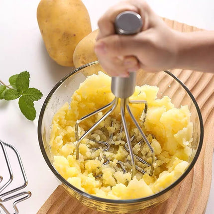 Stainless Steel Potato Mud Press Potato Mudder Manual Press Potato Mudder Manual Double Layer Mudder