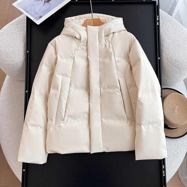 24 high quality Thick Cold-resistant Windproof Water-splashing Hooded Down Jacket for Women