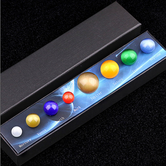 Cat's Eye Stone Eight Planets of the Solar System Universe Galaxy Interstellar Planet Popular Science Education Cognitive Ornaments