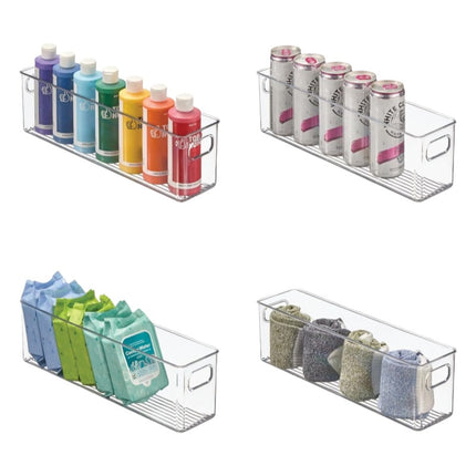 Long Narrow Storage Box Rectangular Tall Narrow Acrylic Transparent Kitchen Sundries Spice Jar Organizer Gap Storage Basket