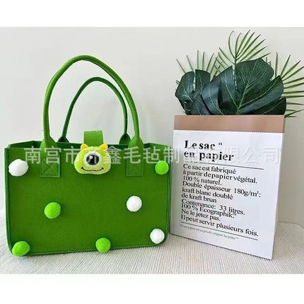 Factory Supplies Trendy Bags for 100-Day Celebrations, Birthday Favors, Cartoon Felt Bags, Student Lunch Box Storage