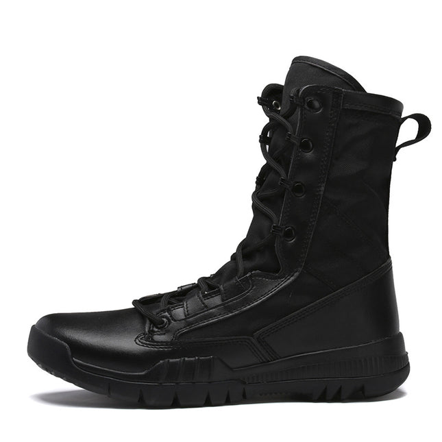 High-top Boots Special Forces Field Combat Boots Desert Outdoor Hiking Motorcycle Riding Men's Shoes Motorcycle Charge Shoes