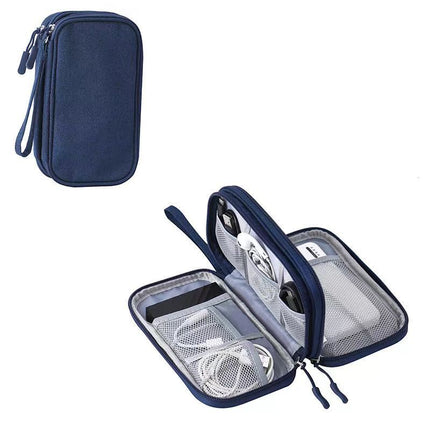 in stock Digital Bag Data Cable Bag Storage Bag Earphone Bag Mobile Phone Bag Hand Bag U Disk Multifunctional Storage Bag