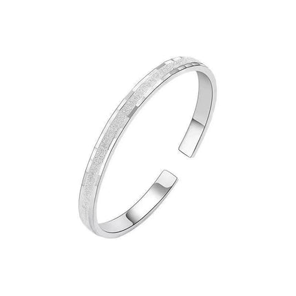 Silver-Plated Solid Starry Sky High-End Simple Frosted Open Star Bracelet Women's Bracelet Live Wholesale