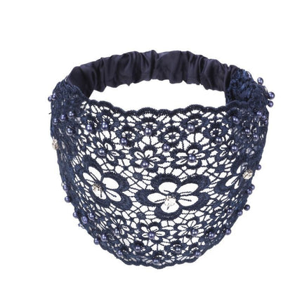 Cross-border Explosions Hollow Hair Band Nail Beads Shake Voice Internet Celebrity Wide-brim Pressing Hair Covering White Hair Headband Female Headwear Headband Hair Band