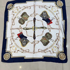 navy blue side saddle / 70*70