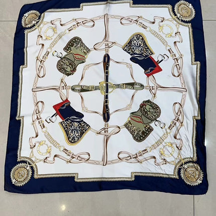70 Silk Scarf Square Scarf High-end Korean Style Fashion All-match Professional Silk Small Scarf Retro Printed Silk Scarf for Women