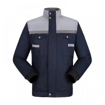 Winter Work Clothes Cold-proof Cotton Coat Thickened Work Protection Clothing Factory Workshop Factory Clothes Printing Thickened Cotton Coat