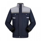 Navy blue and light gray [short cotton clothing] / 165m( 50-60kg )