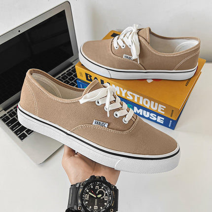 Spring new breathable canvas shoes men's classic shoes Hong Kong style Joker casual shoes Korean Niche board shoes wholesale