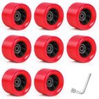 6242 red wire wheel 92a (including bearings) 8 pieces + wrench