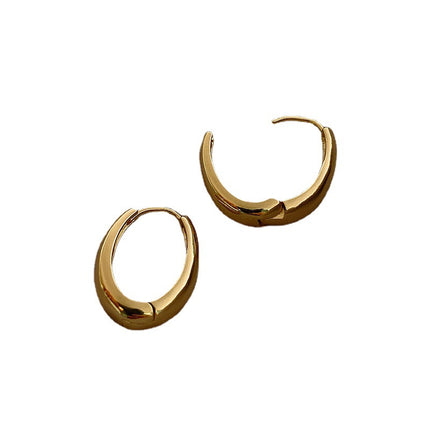 Korean Retro Elegant Earrings 2025 New Trendy Internet Celebrity Simple Cold Style Earrings Women's Ear Jewelry
