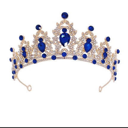 Korean Children's Crown Performance Headwear Alloy Rhinestone Hair Hoop Princess Style Hair Accessories Baking Jewelry