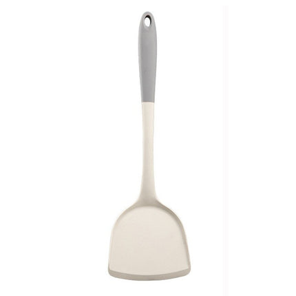 Wholesale gray two-color silicone spatula spoon household high temperature resistant non-stick pan cooking spatula soup spoon fishing fence kitchen suit