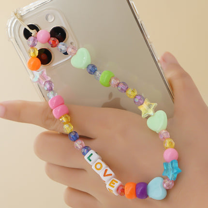 Factory direct supply handmade beaded mobile phone lanyard bluetooth speaker lanyard flashlight fan selfie stick U disk sling