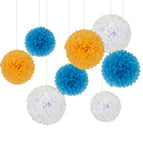 Oktoberfest paper flower balls 6pcs