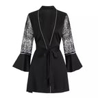Black single robe-1 / S