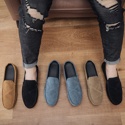 Summer Men's Shoes Casual Single-layer Shoes All-match Sports Slip-on Legs Low-top Driving Shoes Trendy Shoes Cross-border Men's Shoes