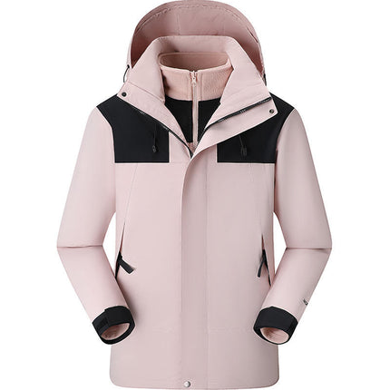 Autumn and Winter Three-In-One Jacket, Custom-Made Removable Liner Jacket, Custom-Made Corporate Workwear, Anti-Scratch and Wear-Resistant Workwear