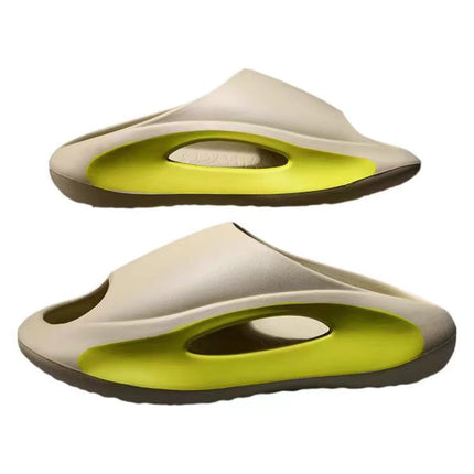 Summer Painting and Dung-feeling Eva Slippers Men's Outdoor Wear Fashionable Outdoor Sports Soft Bottom Beach Coconut Slippers for Men