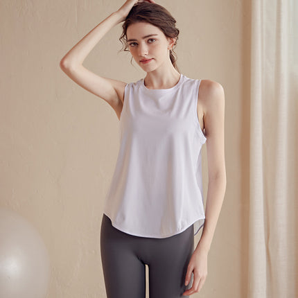 Summer Stitching Mesh Sports Blouse Women's Loose Quick-drying Sports Vest Breathable Slimming Short-sleeved T-shirt Yoga Wear