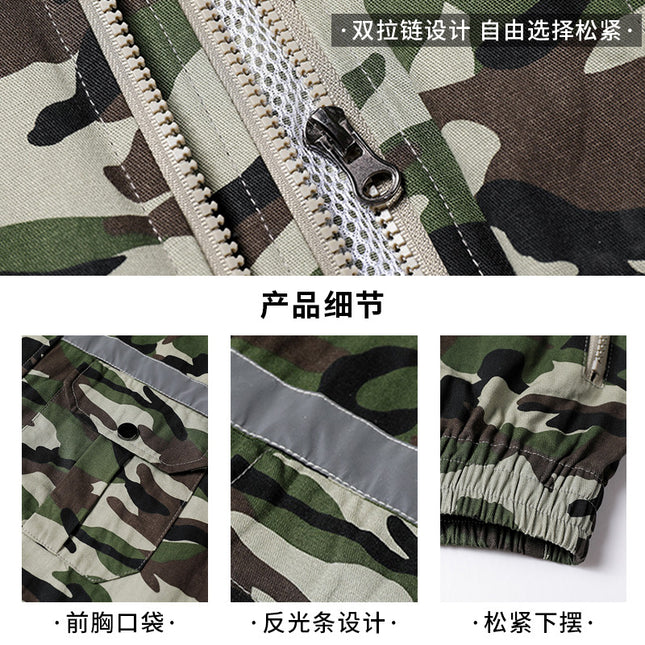 Summer Four-Fan Air-Conditioned Clothing Cooling and Refrigeration Reflective Sun Protection Clothing with Fan Outdoor Labor Protection Work Clothes